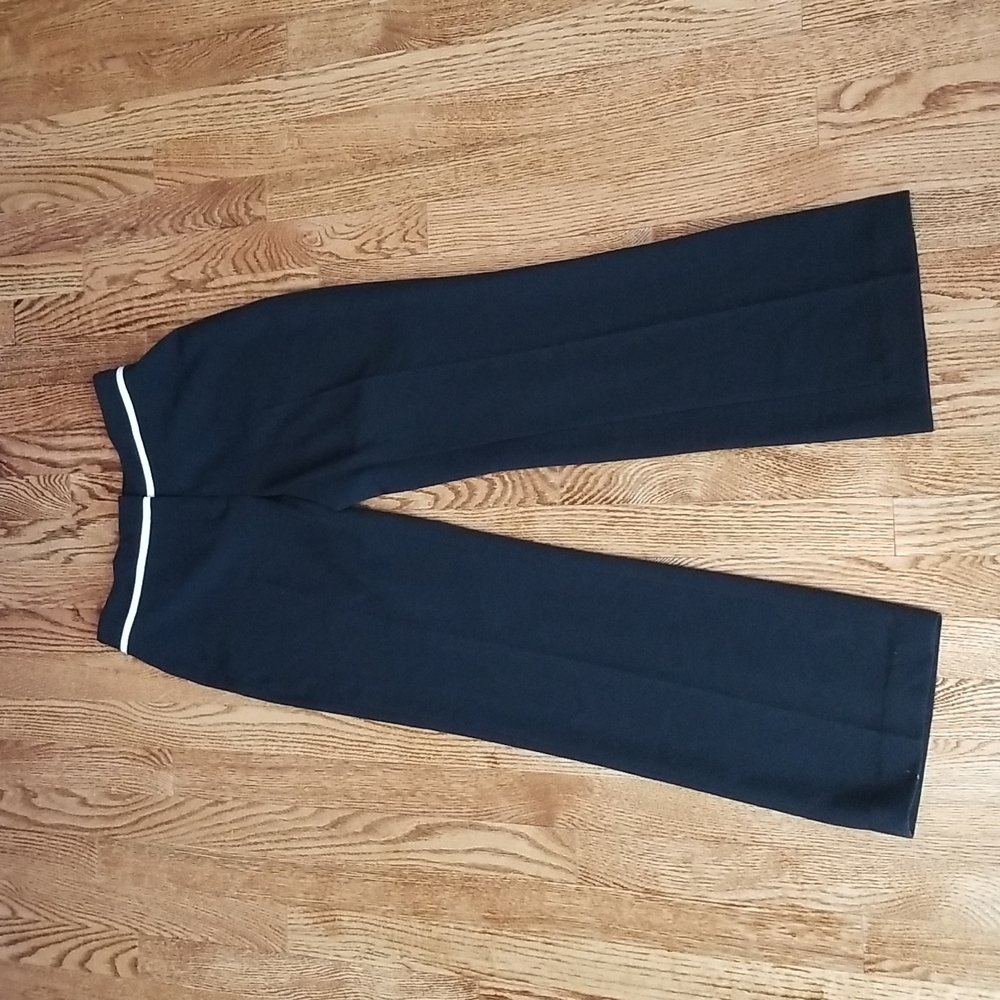 (2) Laura Black Trouser Classic Contemporary Loose Fit Wide Leg Business